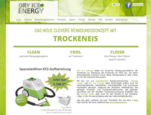 Tablet Screenshot of dryiceenergy.com